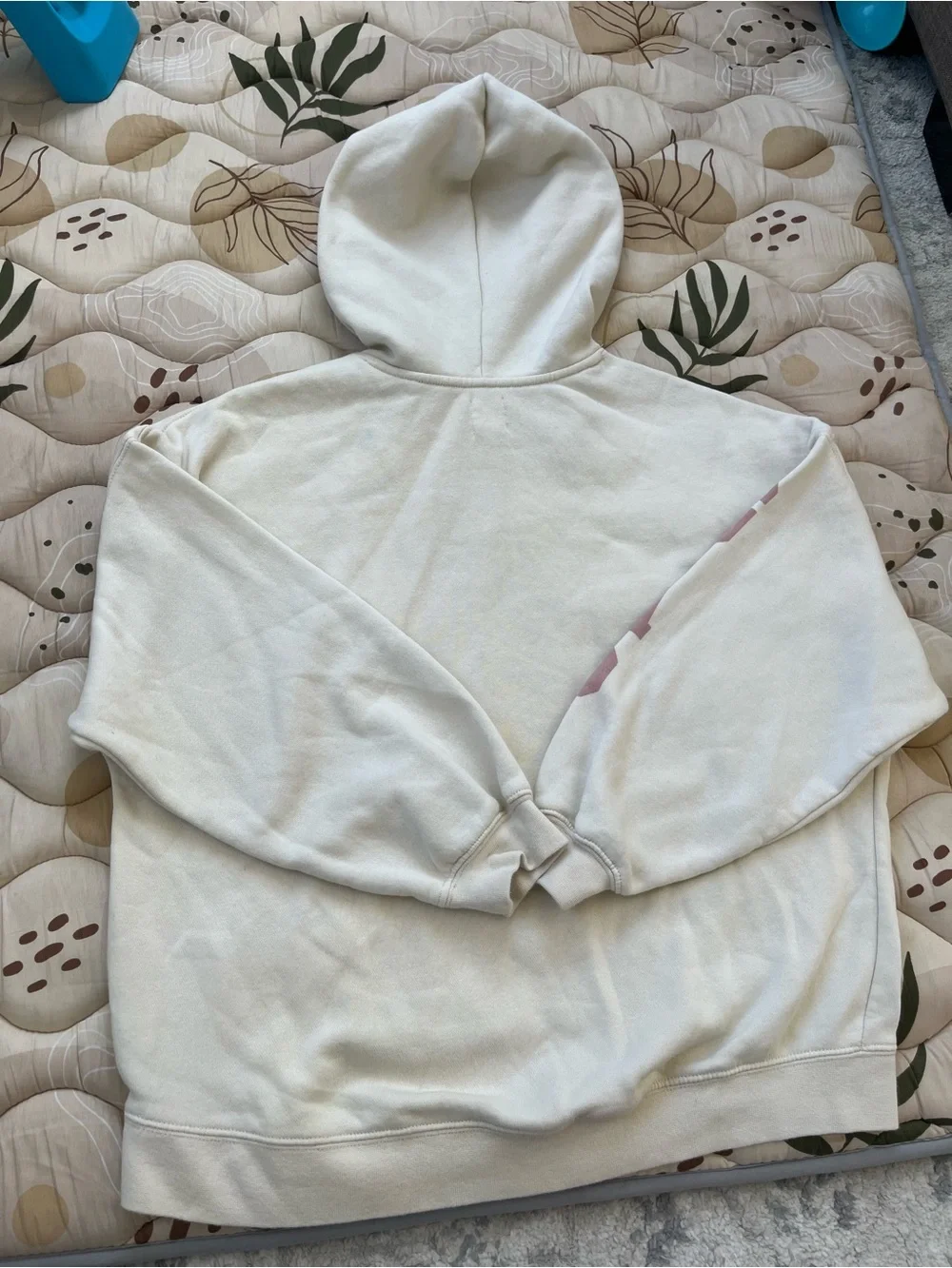 GAP Kids Cream Hoodie with Navy Logo